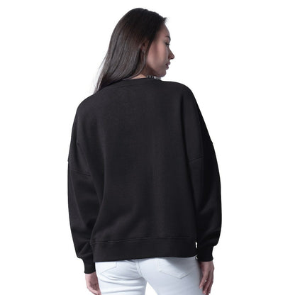 Carolina Panthers G-III 4Her by Carl Banks Women's Oversized Feud Sweatshirt - Black outlet