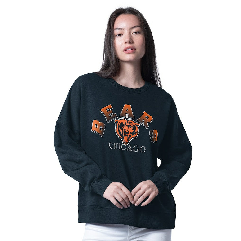 Chicago Bears G-III 4Her by Carl Banks Women's Oversized Feud Sweatshirt - Navy sale