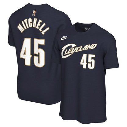 Donovan Mitchell Cleveland Cavaliers Unisex Name & Number T-Shirt sale - Classic Editi- Navy | Nike for sale
