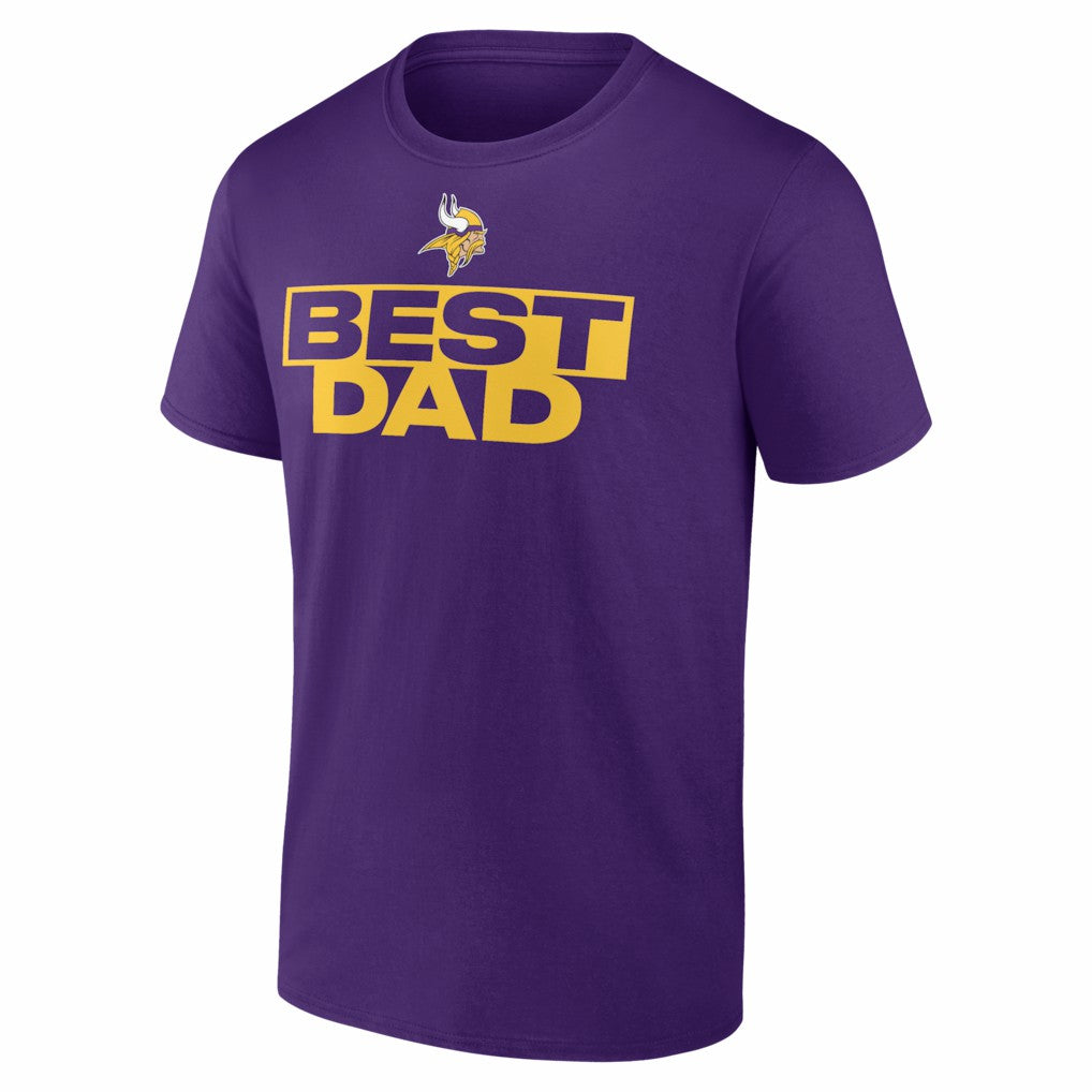 Minnesota Vikings Best Dad Father's Day T-Shirt - Purple cheap