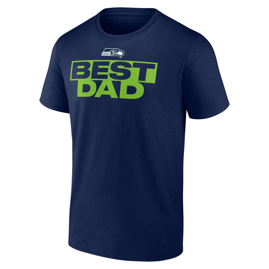 Seattle Seahawks Best Dad Father's Day T-Shirt - College Navy for sale