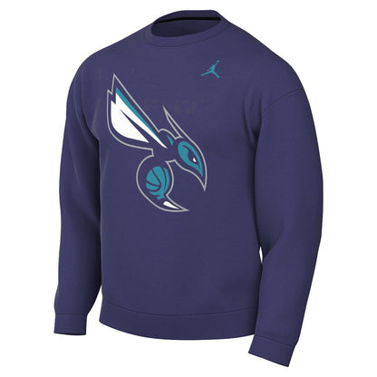 Charlotte Hornets Jordan Brand Statement Edition Sweatshirt - Purple cheap