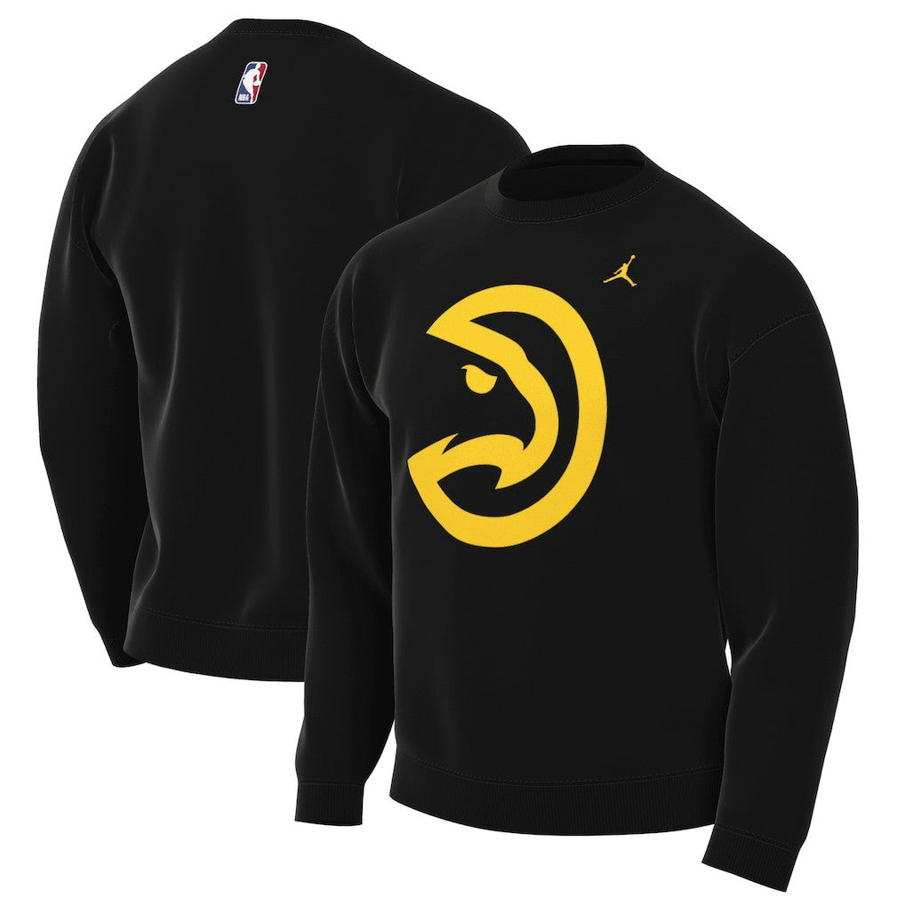 Atlanta Hawks Jordan Brand Statement Edition Sweatshirt - Black sale