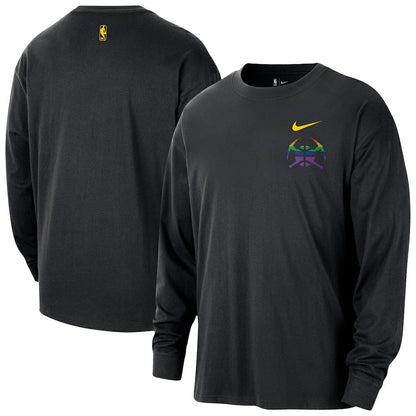 Denver Nuggets 2025/26 City Edition Remix Essential Logo Long Sleeve T-Shirt sale - Black | Nike online