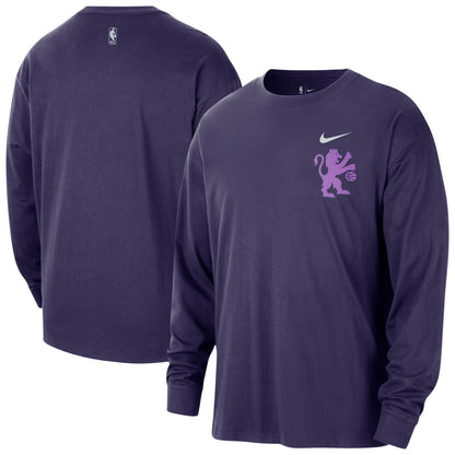 Sacramento Kings 2025/26 City Edition Remix Essential Logo Long Sleeve T-Shirt - Purple | Nike discount