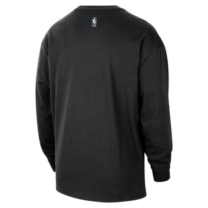 Portland Trail Blazers 2025/26 City Edition Remix Essential Logo Long Sleeve T-Shirt - Black | Nike outlet