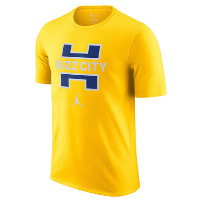 Charlotte Hornets Jordan Brand 2025/26 City Edition Remix Essential Logo T-Shirt - Yellow online
