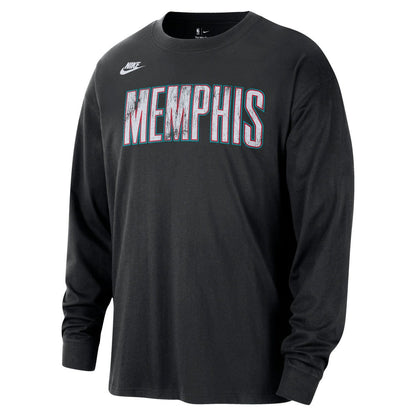 Memphis Grizzlies Unisex Classic Edition Hardwood Classics Essential Logo Long Sleeve T-Shirt - Black | Nike online
