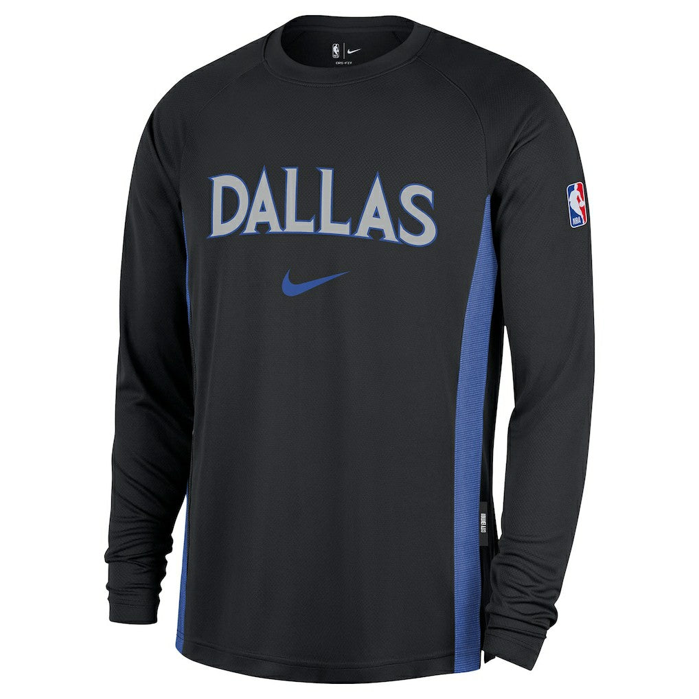Dallas Mavericks 2025/26 City Edition Authentic Pregame Dri-FIT Long Sleeve Shooting T-Shirt sale - Black | Nike sale