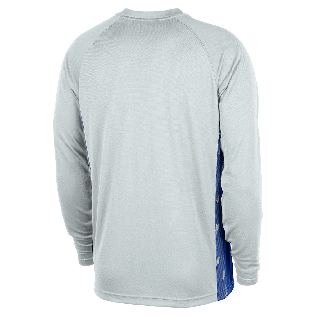 Orlando Magic 2025/26 City Edition Authentic Pregame Dri-FIT Long Sleeve Shooting T-Shirt - Silver | Nike for sale