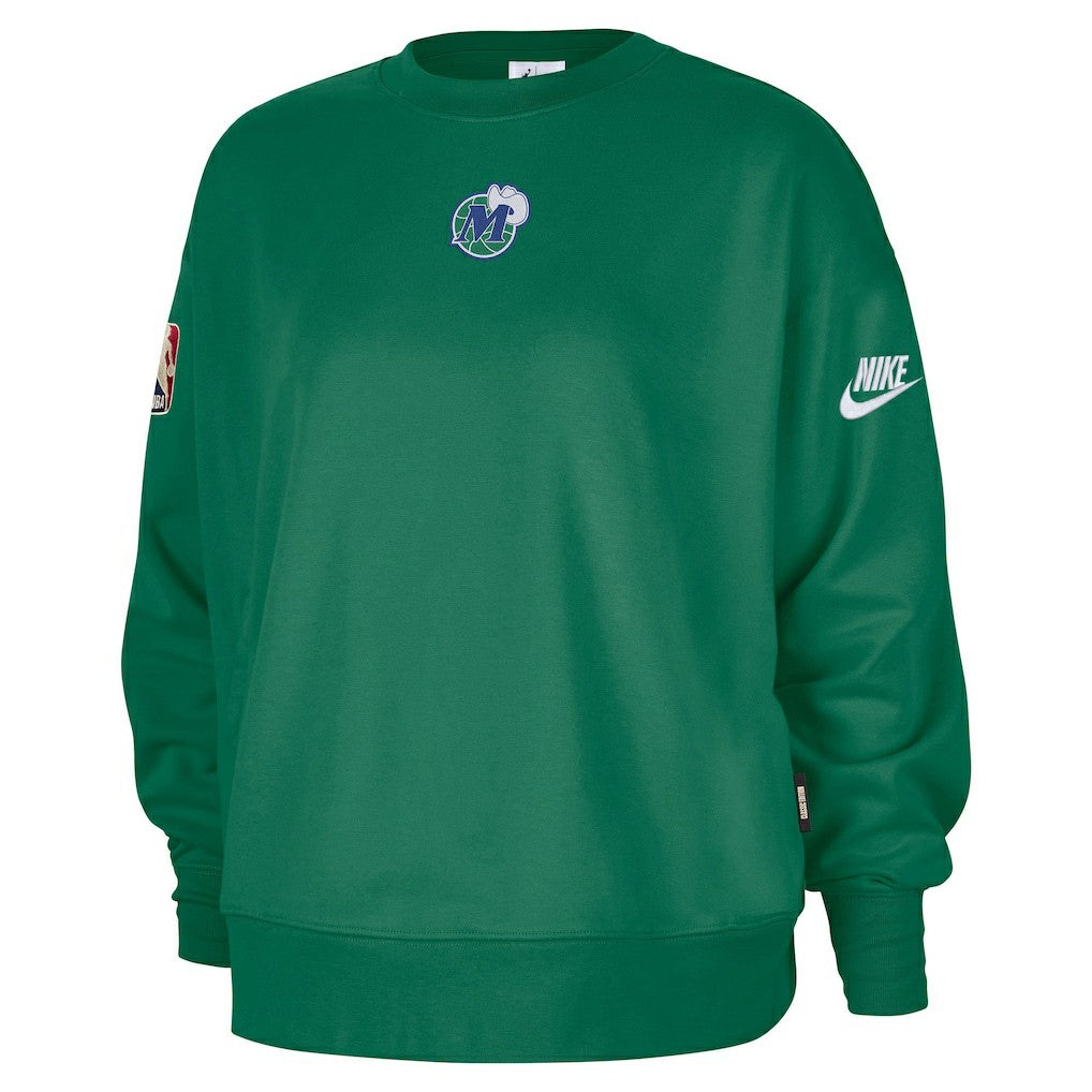 Dallas Mavericks Women's Classic Edition Hardwood Classics Premium Phoenix Fleece Sweatshirt sale - Green | Nike sale