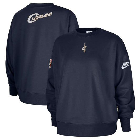 Cleveland Cavaliers Women's Classic Edition Hardwood Classics Premium Phoenix Fleece Sweatshirt sale - Navy | Nike for sale