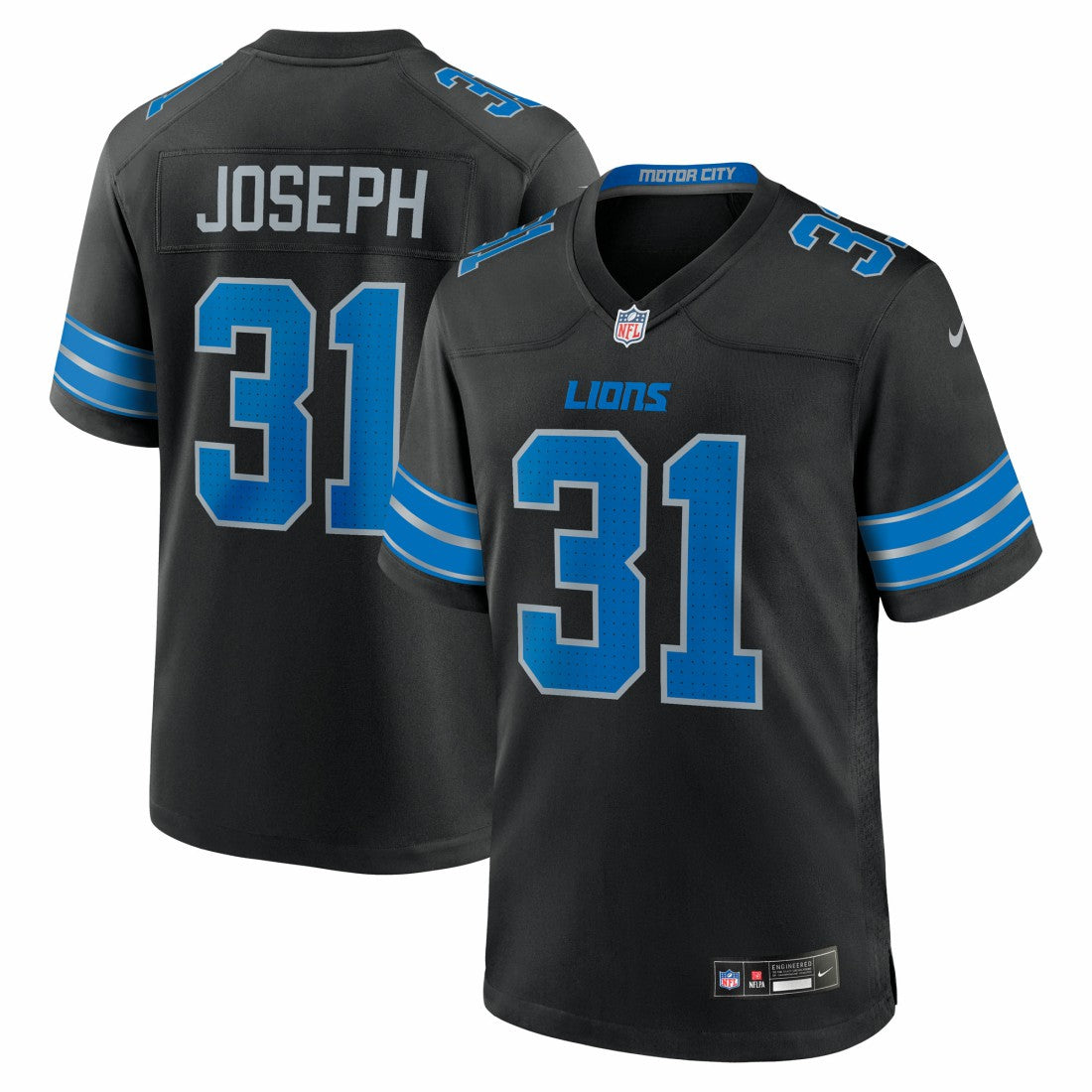 Kerby Joseph Detroit Lions Alternate Game Jersey - Black | Nike outlet