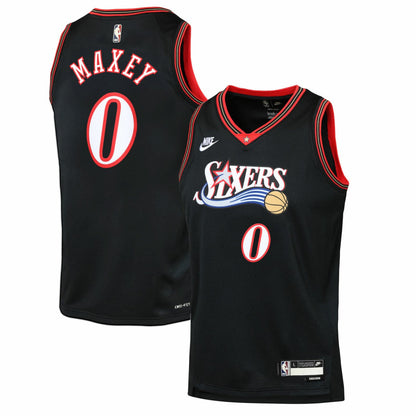 Tyrese Maxey Philadelphia 76ers Youth Swingman Jersey - Classic Edition - Black | Nike sale
