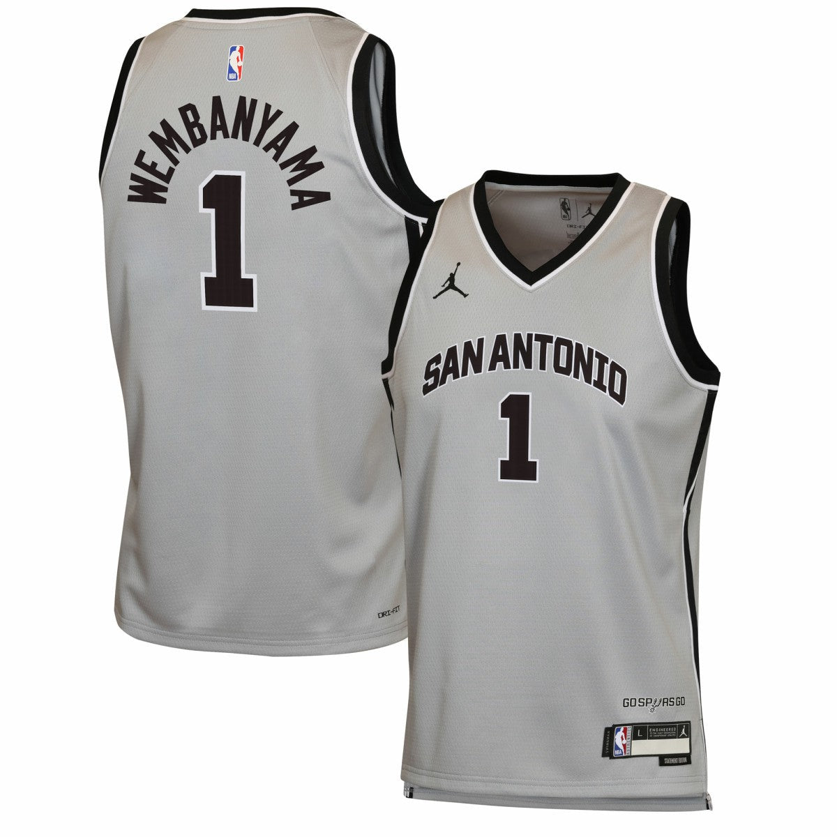Victor Wembanyama San Antonio Spurs Jordan Brand Youth Swingman Jersey - Statement Edition - Silver shop
