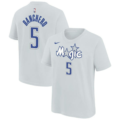 Paolo Banchero Orlando Magic Youth 2025/26 City Edition Name & Number T-Shirt - Silver | Nike cheap