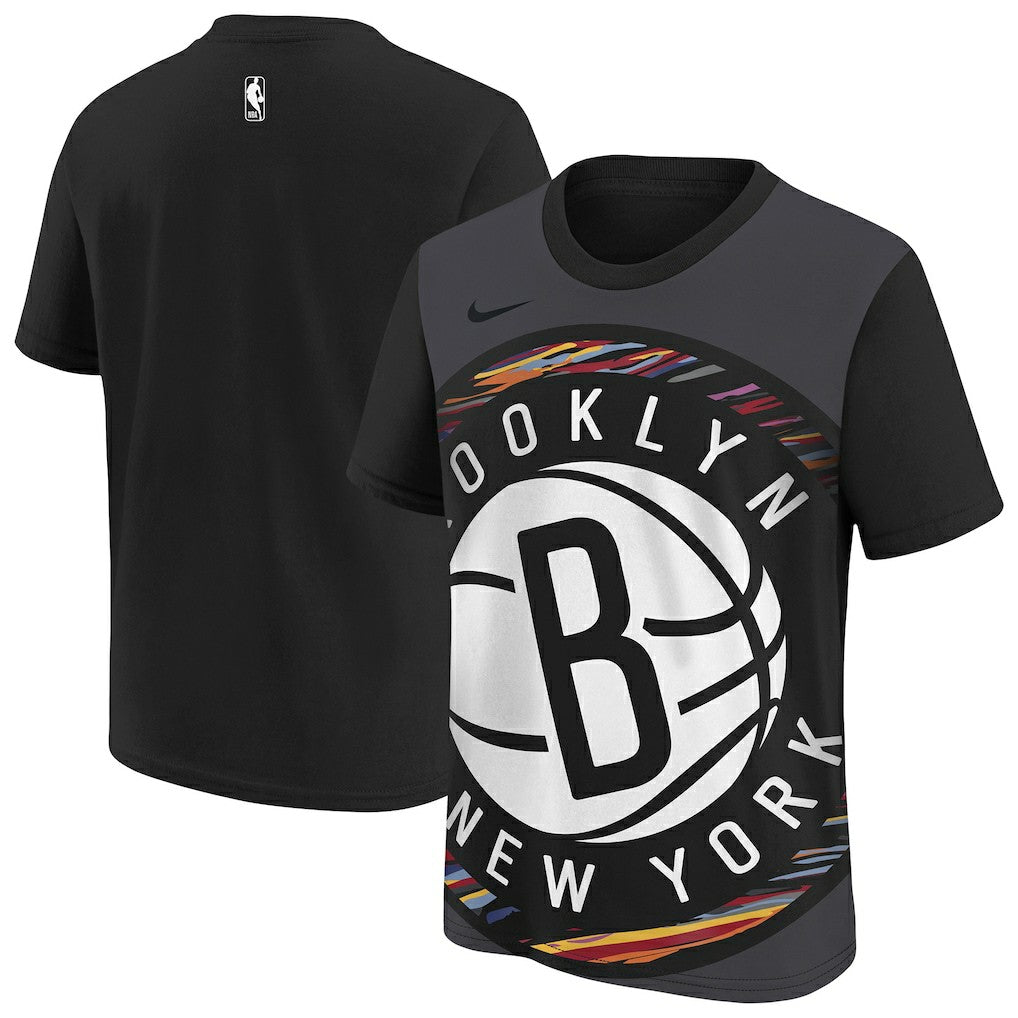 Brooklyn Nets Youth 2025/26 City Edition Max90 T-Shirt - Black | Nike for sale