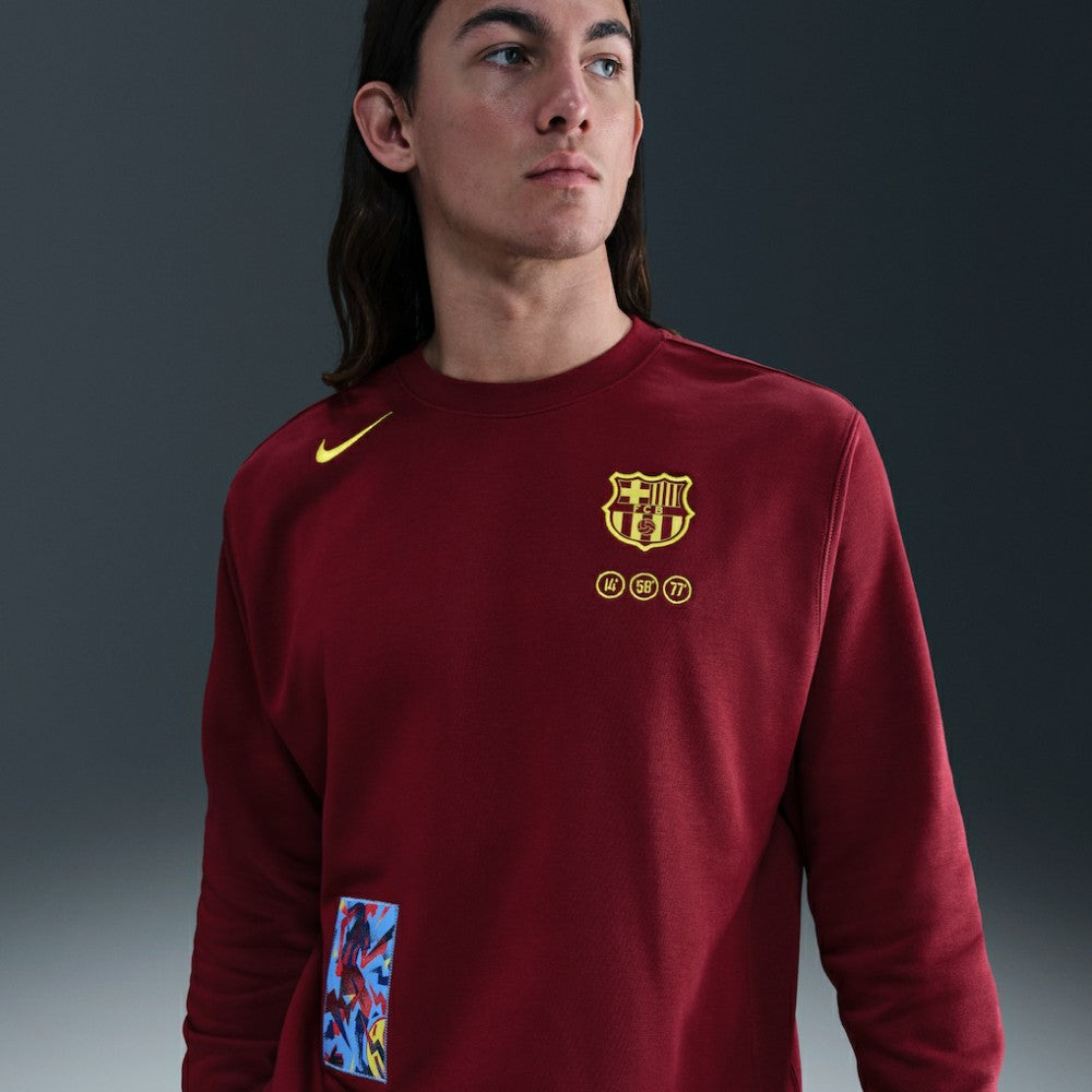 Barcelona Special Edition Club Fleece Sweatshirt - Red | Nike on sale