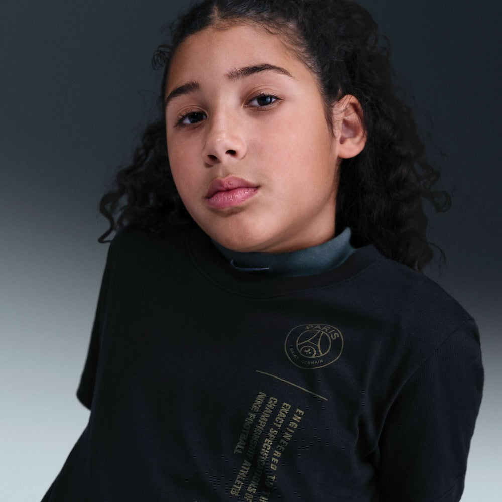 Paris Saint-Germain Youth T-Shirt - Black | Nike shop