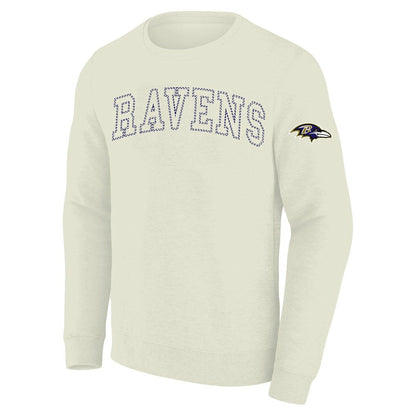 Baltimore Ravens Profile Big & Tall Fleece Sweatshirt - Cream online