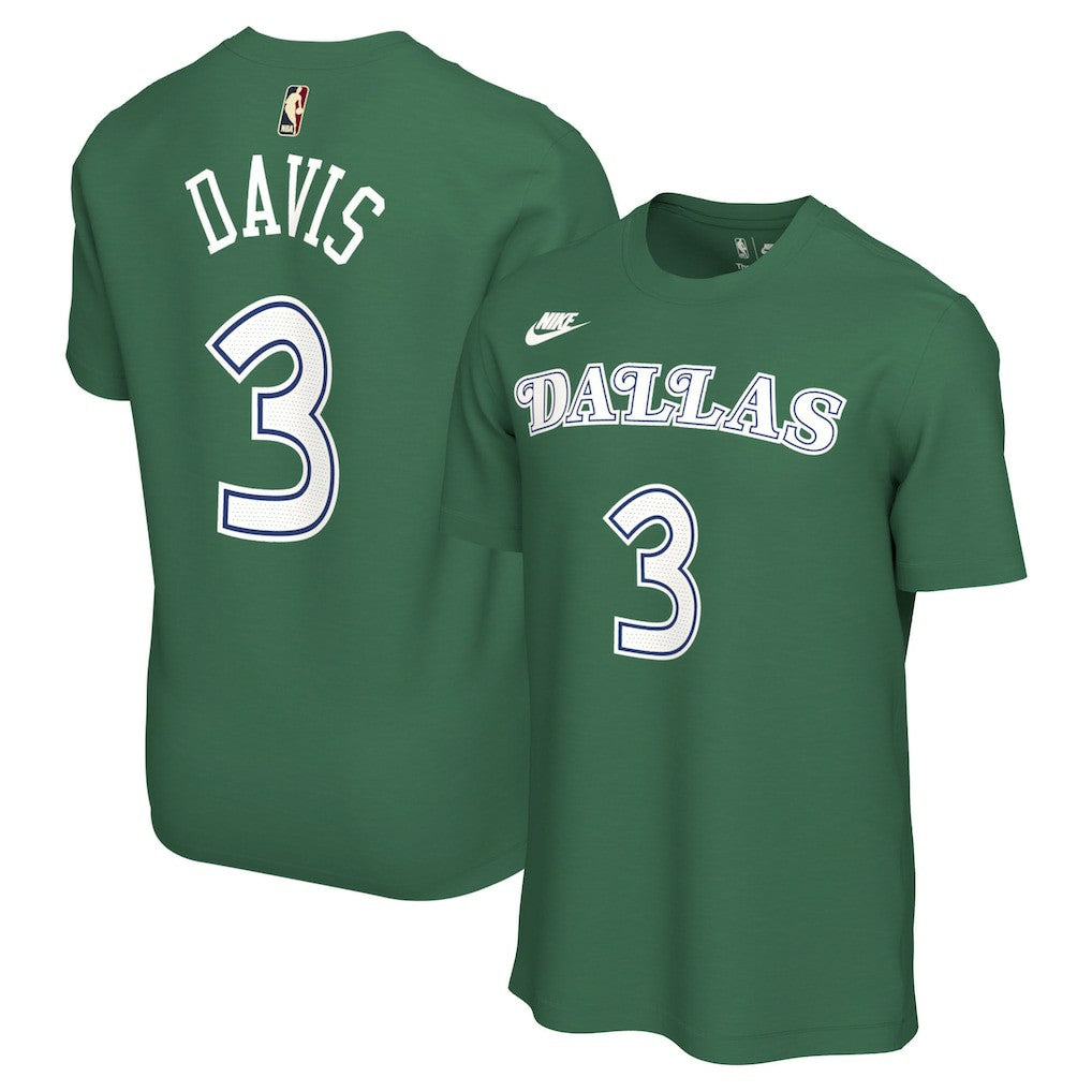 Anthony Davis Dallas Mavericks Unisex Name & Number T-Shirt sale - Classic Editi- Green | Nike cheap