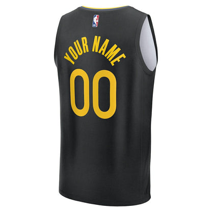 Golden State Warriors Youth Fast Break Custom Replica Jersey sale - Black sale - Statement Edition | Fanatics outlet