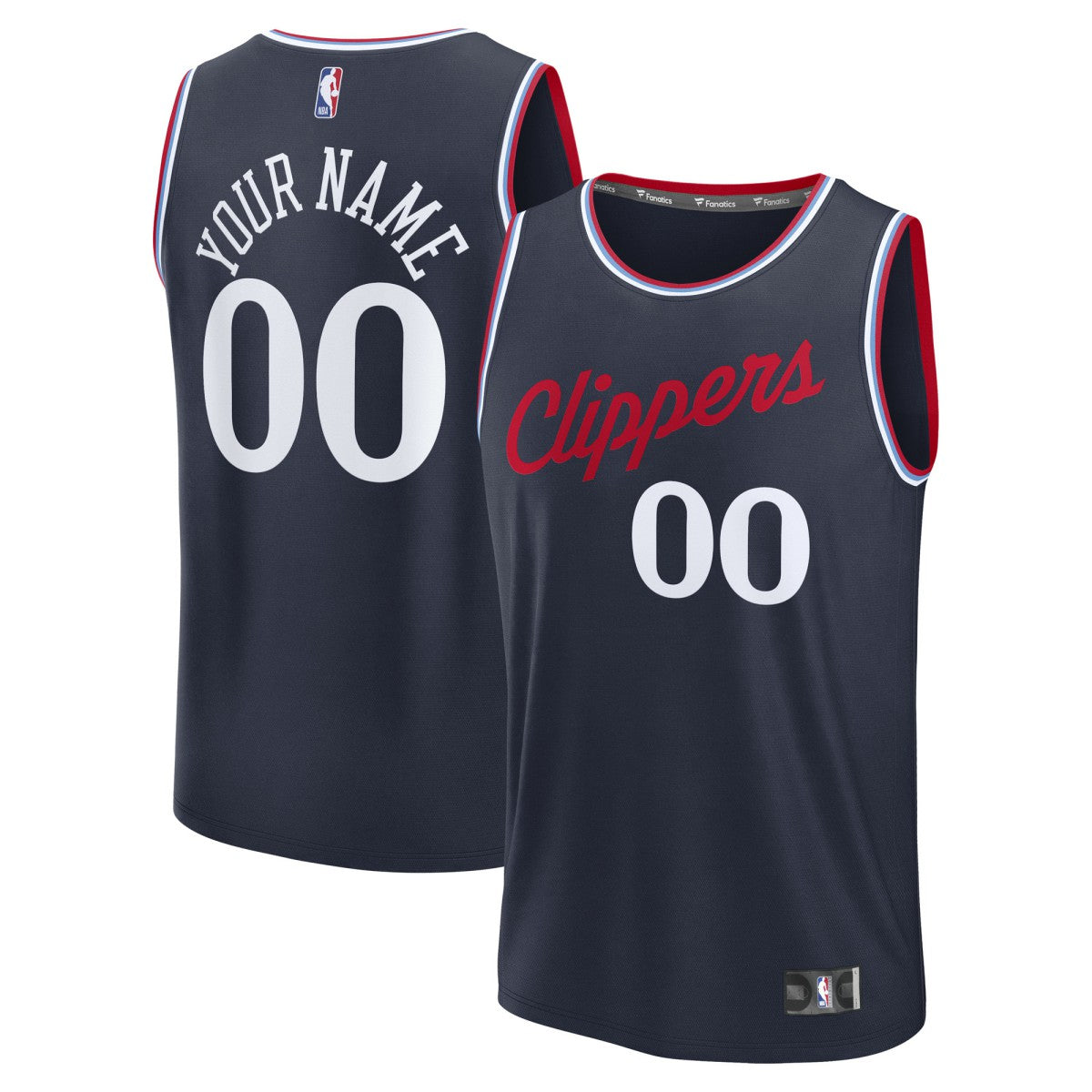 LA Clippers Youth Fast Break Custom Replica Jersey - Navy - Icon Edition | Fanatics sale