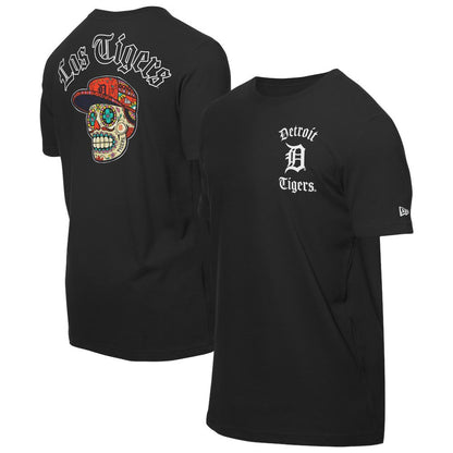 Detroit Tigers Sugar Skulls T-Shirt - Black | New Era