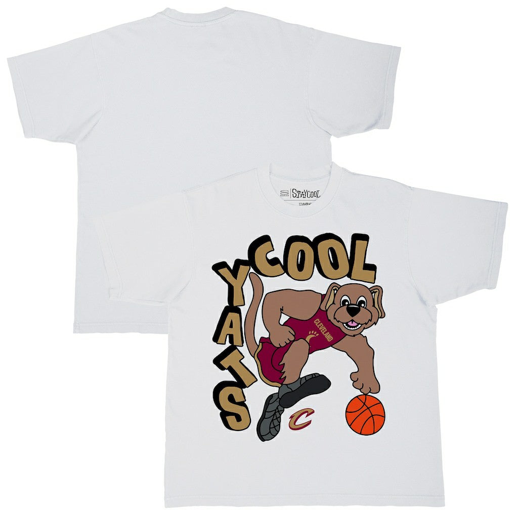 Cleveland Cavaliers Stadium Essentials NBA x Staycool Mascot Oversized T-Shirt sale - White shop