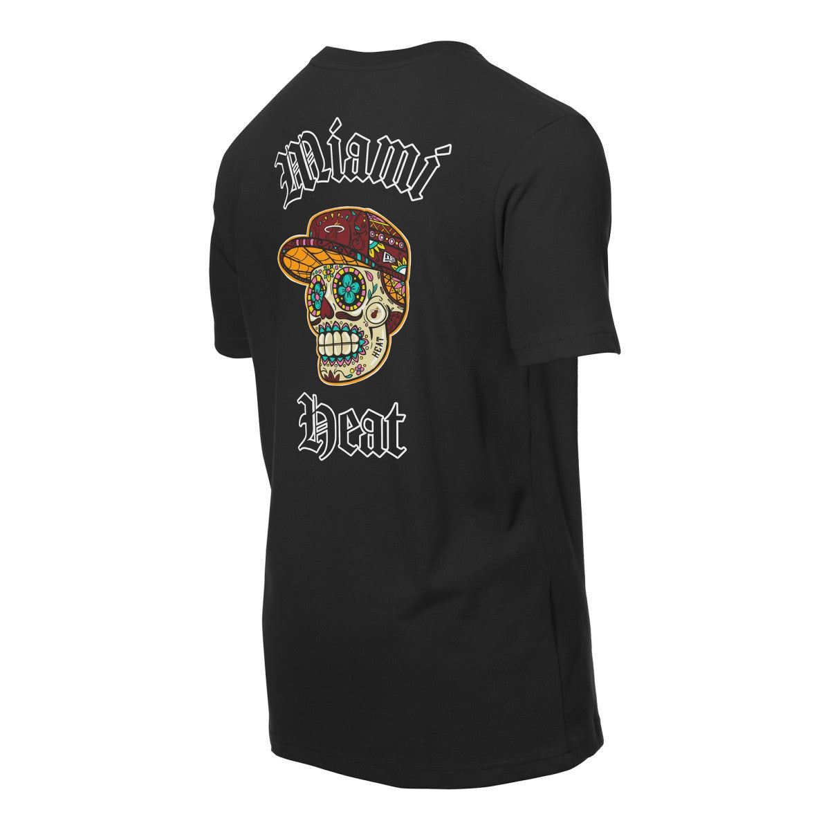 Miami Heat Sugar Skulls T-Shirt - Black | New Era shop