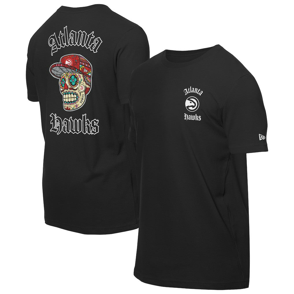 Atlanta Hawks Sugar Skulls T-Shirt - Black | New Era sale