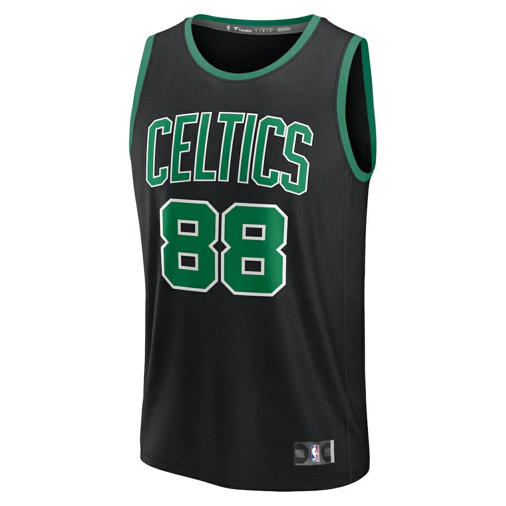 Neemias Queta Boston Celtics Fast Break Replica Player Jersey - Statement Edition - Black | Fanatics shop