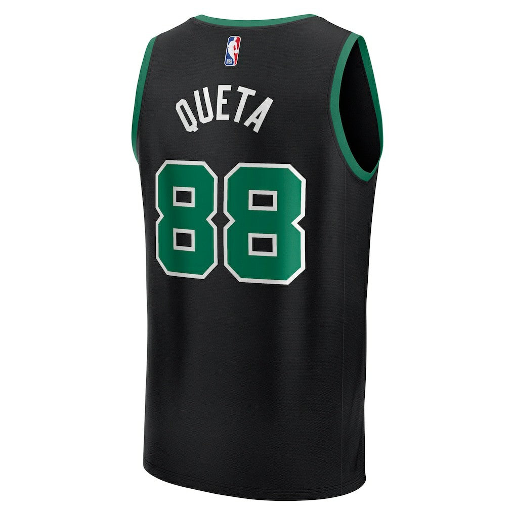 Neemias Queta Boston Celtics Fast Break Replica Player Jersey - Statement Edition - Black | Fanatics shop