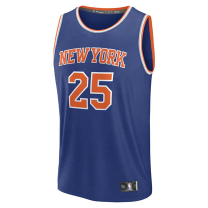 Mikal Bridges New York Knicks Fast Break Replica Player Jersey - Icon Edition - Blue | Fanatics shop