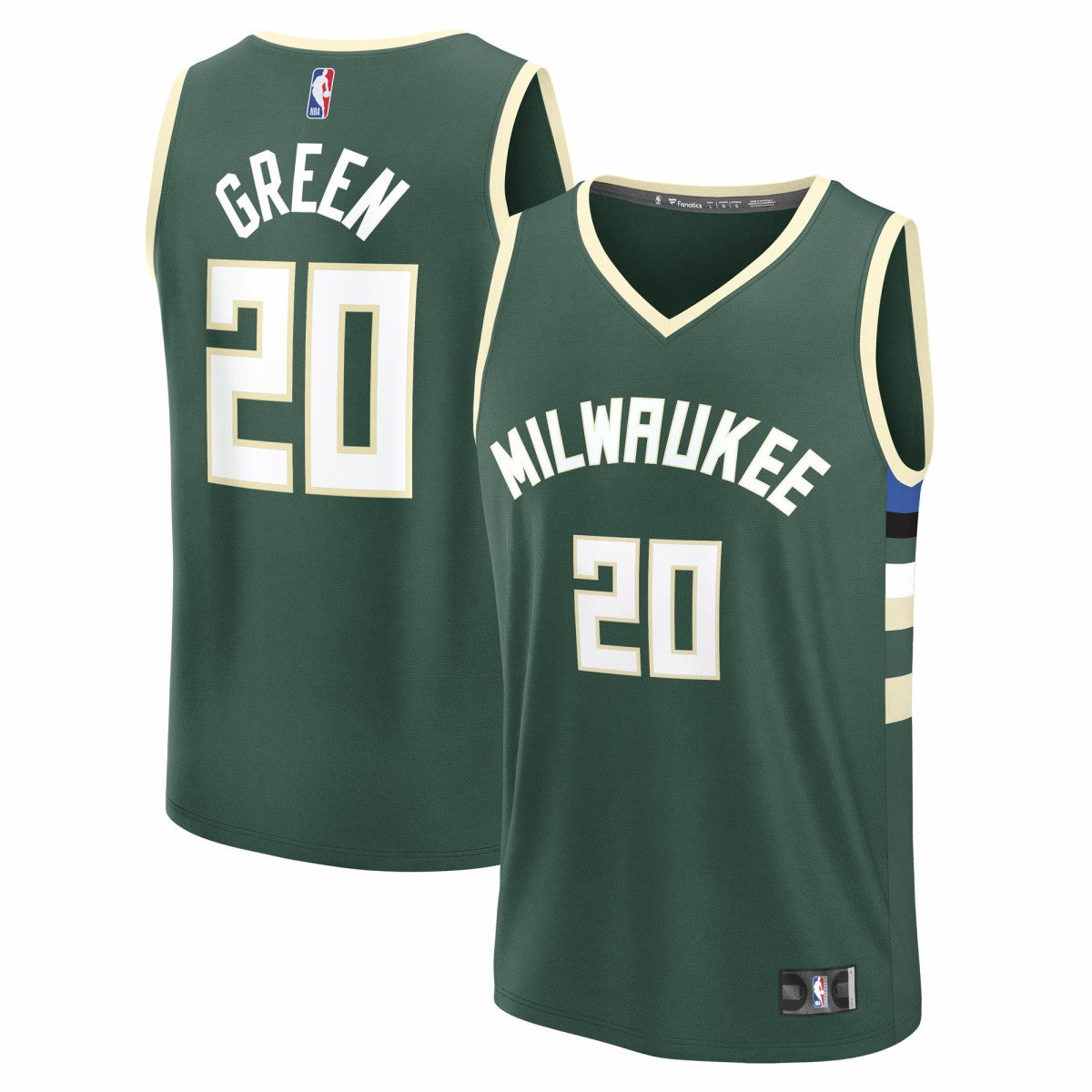 A.J. Green Milwaukee Bucks Fast Break Replica Player Jersey - Icon Edition - Hunter Green | Fanatics shop
