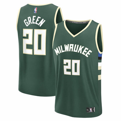 A.J. Green Milwaukee Bucks Fast Break Replica Player Jersey - Icon Edition - Hunter Green | Fanatics shop