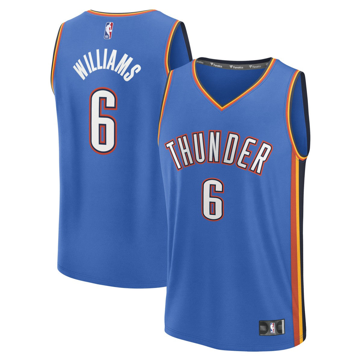Jaylin Williams Oklahoma City Thunder Fast Break Replica Player Jersey - Icon Edition - Blue | Fanatics sale