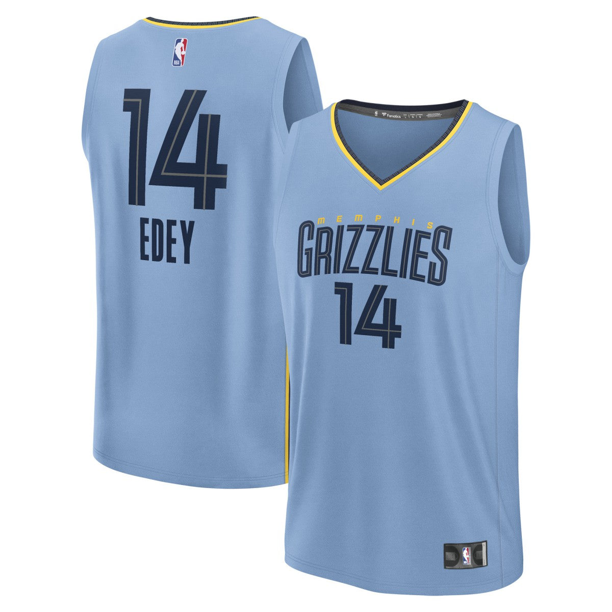 Zach Edey Memphis Grizzlies Fast Break Replica Player Jersey - Statement Edition - Light Blue | Fanatics outlet