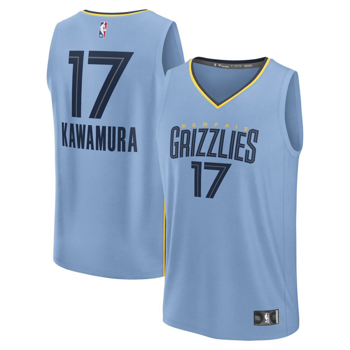 Yuki Kawamura Memphis Grizzlies Fast Break Replica Player Jersey - Statement Edition - Light Blue | Fanatics online
