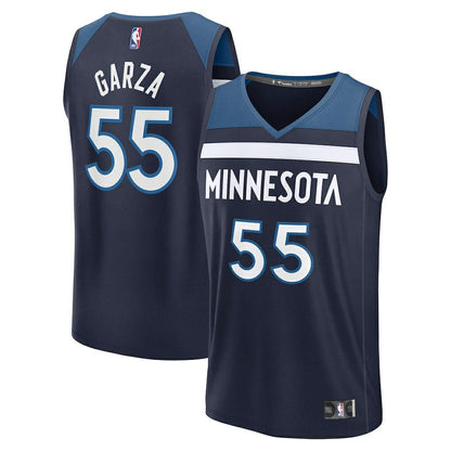 Luka Garza Minnesota Timberwolves Fast Break Replica Player Jersey - Icon Edition - Navy | Fanatics for sale