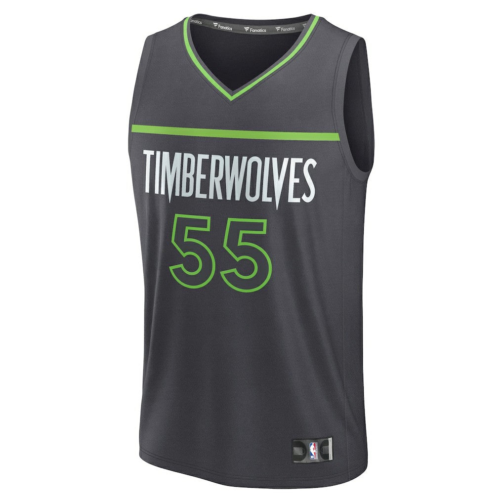 Luka Garza Minnesota Timberwolves Fast Break Replica Player Jersey - Statement Edition - Charcoal | Fanatics outlet