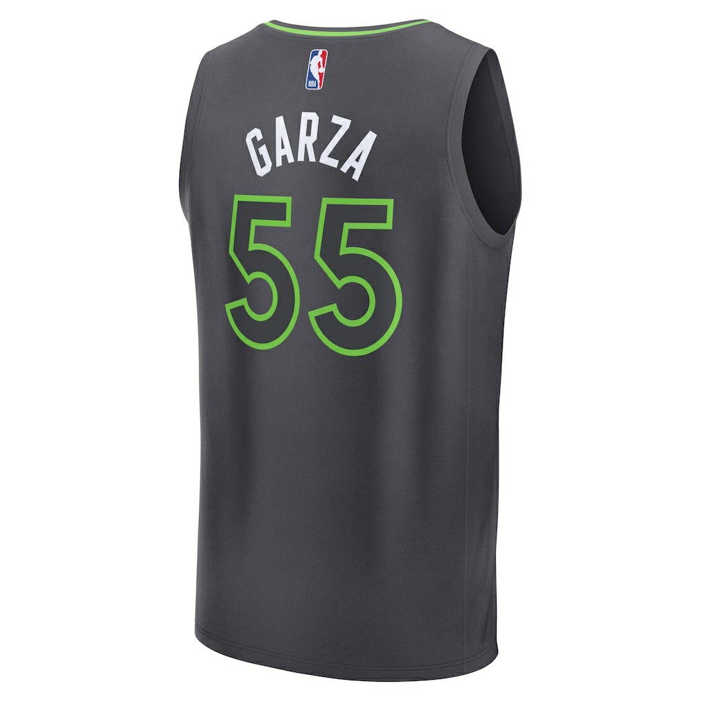 Luka Garza Minnesota Timberwolves Fast Break Replica Player Jersey - Statement Edition - Charcoal | Fanatics outlet