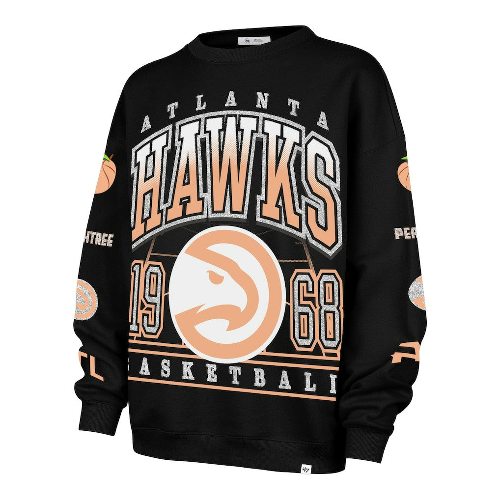Atlanta Hawks '47 Women's 2025/26 City Edition Go Big Oversized Sweatshirt - Black | 47 brand online