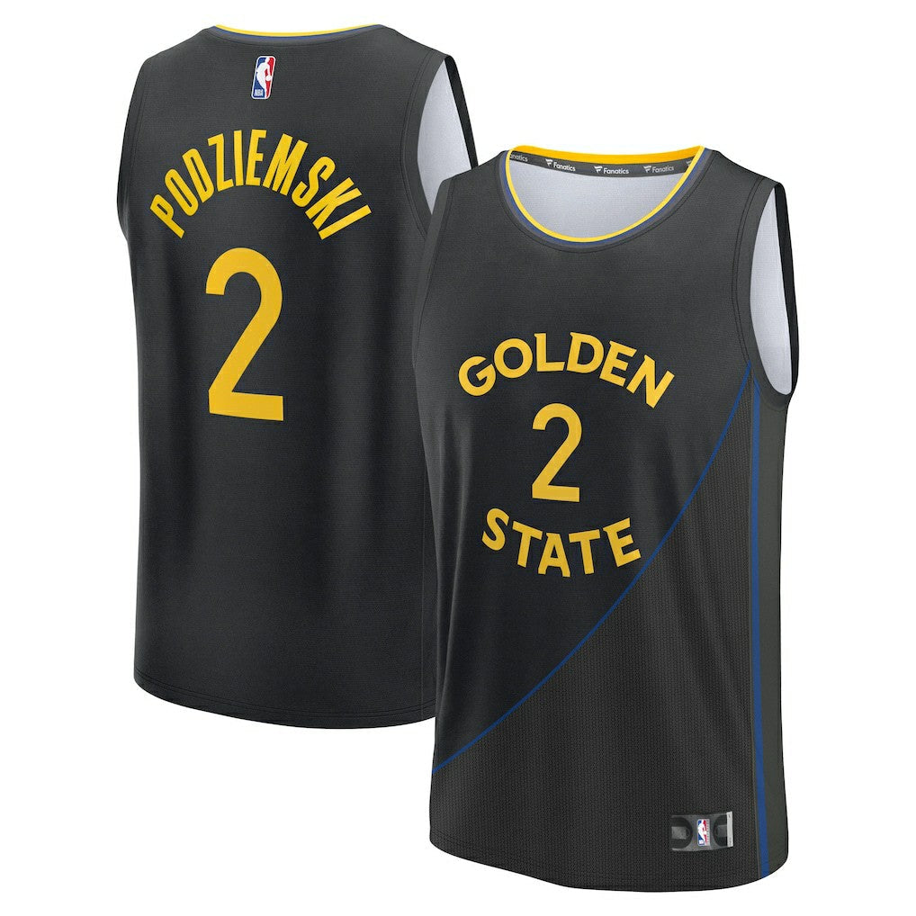 Brandin Podziemski Golden State Warriors Fast Break Replica Player Jersey sale - Statement Editi- Black | Fanatics for sale
