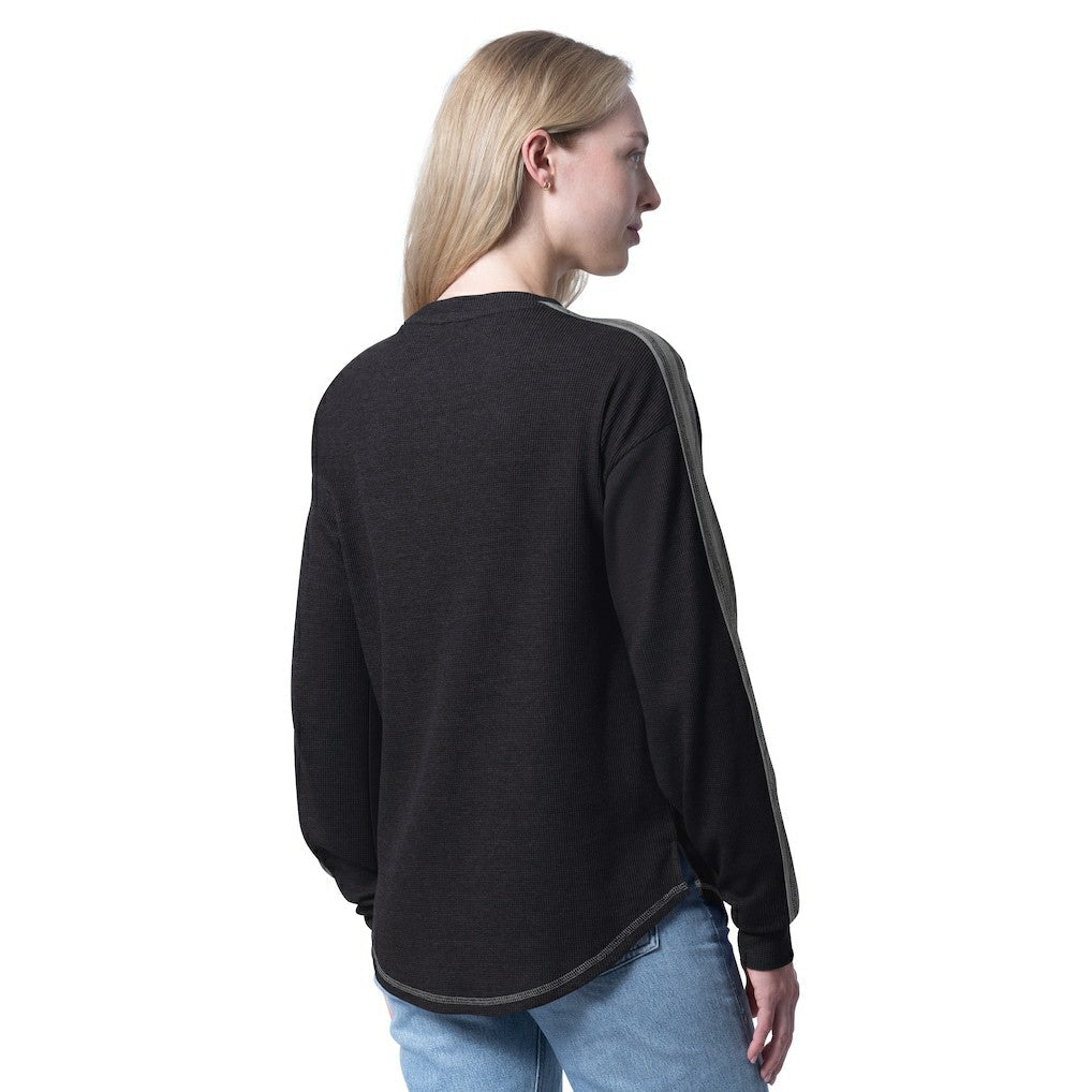 Brooklyn Nets G-III 4Her by Carl Banks Women's Advantage Tri-Blend Long Sleeve T-Shirt - Black on sale