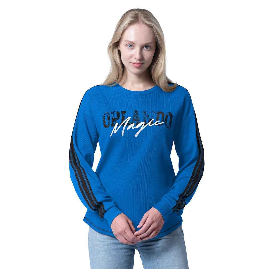 Orlando Magic G-III 4Her by Carl Banks Women's Advantage Tri-Blend Long Sleeve T-Shirt - Blue for sale