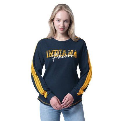 Indiana Pacers G-III 4Her by Carl Banks Women's Advantage Tri-Blend Long Sleeve T-Shirt - Navy shop