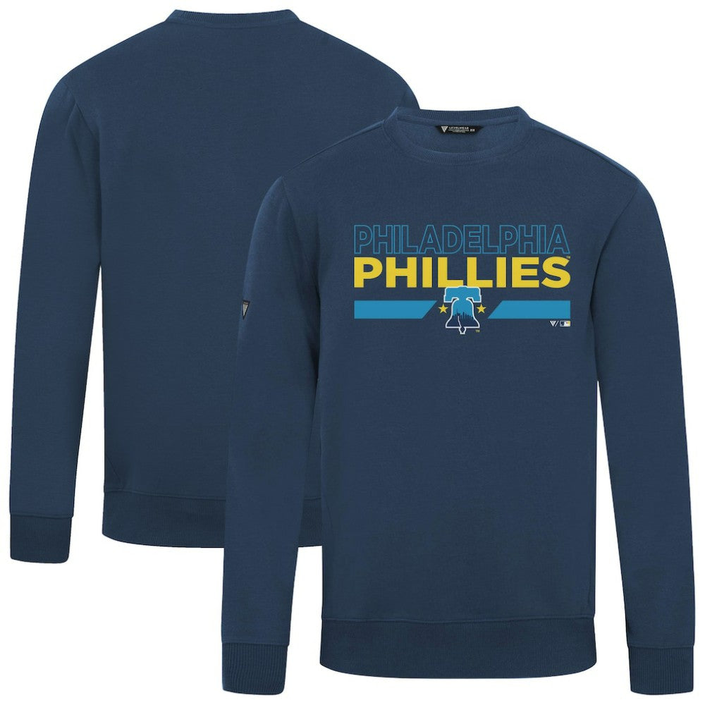 Philadelphia Phillies Levelwear City Connect Zane No Hitter Pullover Sweatshirt - Navy