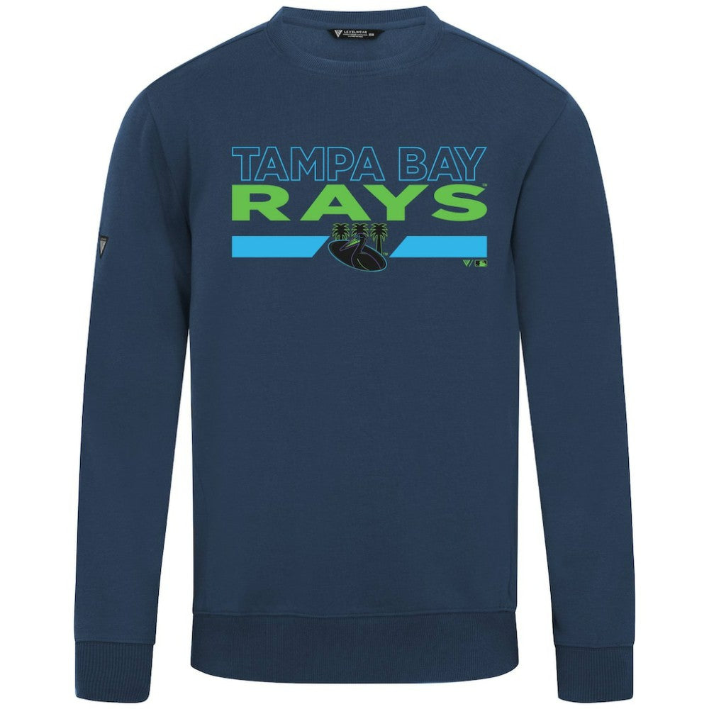 Tampa Bay Rays Levelwear City Connect Zane No Hitter Pullover Sweatshirt - Navy
