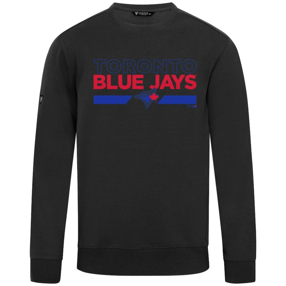 Toronto Blue Jays Levelwear City Connect Zane No Hitter Pullover Sweatshirt - Black